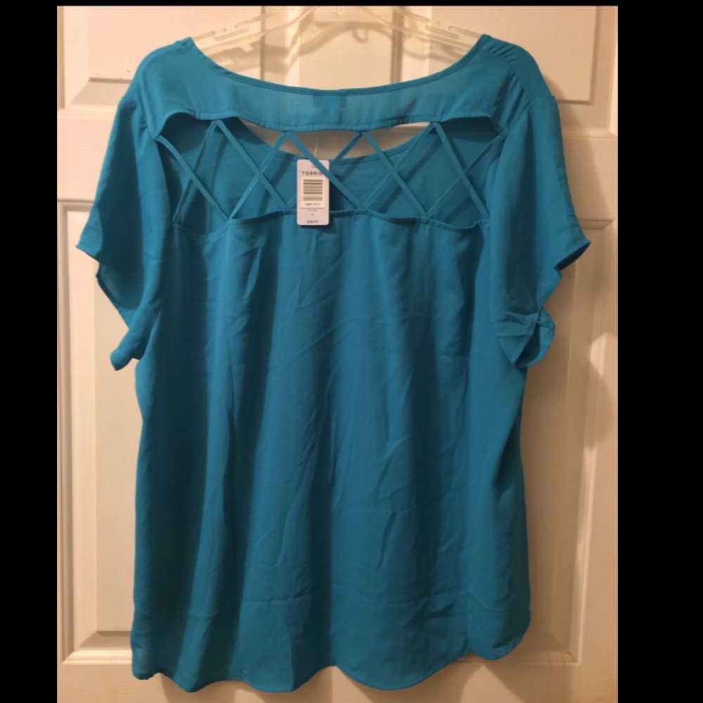 Teal Blue blouse